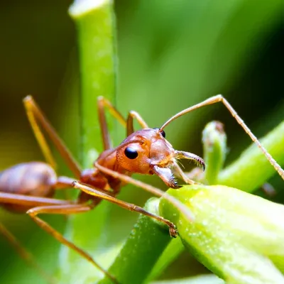 fire ant on grass